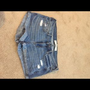 abercrombie jean shorts